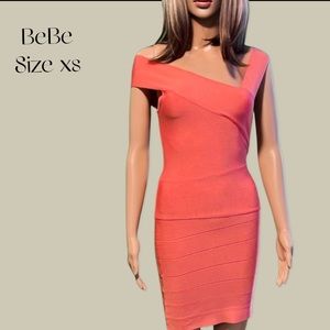 BeBe Cocktail Bandage Dress; Size XS